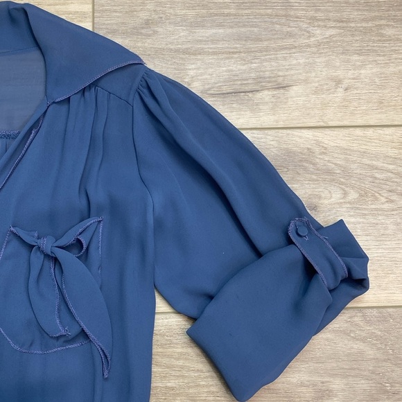 Vintage Miss‎ Ashlee Sheer Midi Dress Romantic Twee - Picture 5 of 13